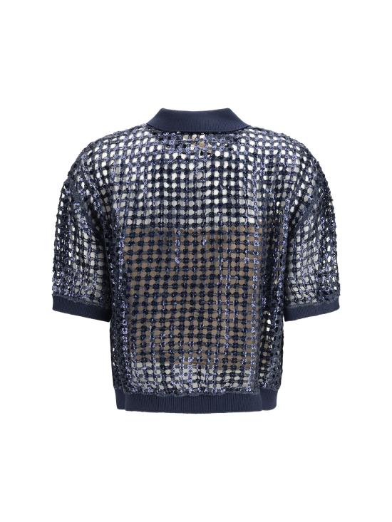 26SS 브루넬로 쿠치넬리 폴로 티셔츠 MCBR11805 C7186 BLUE - BRUNELLO CUCINELLI