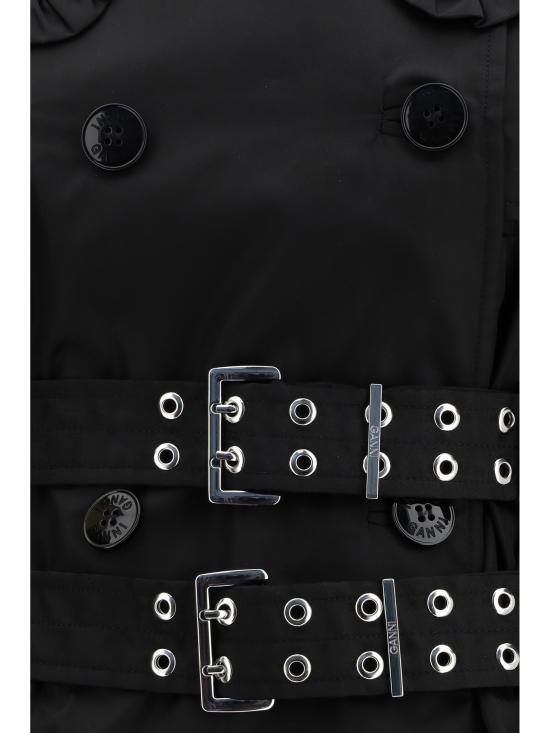 26SS 가니 코트 A1010075 099 BLACK - GANNI