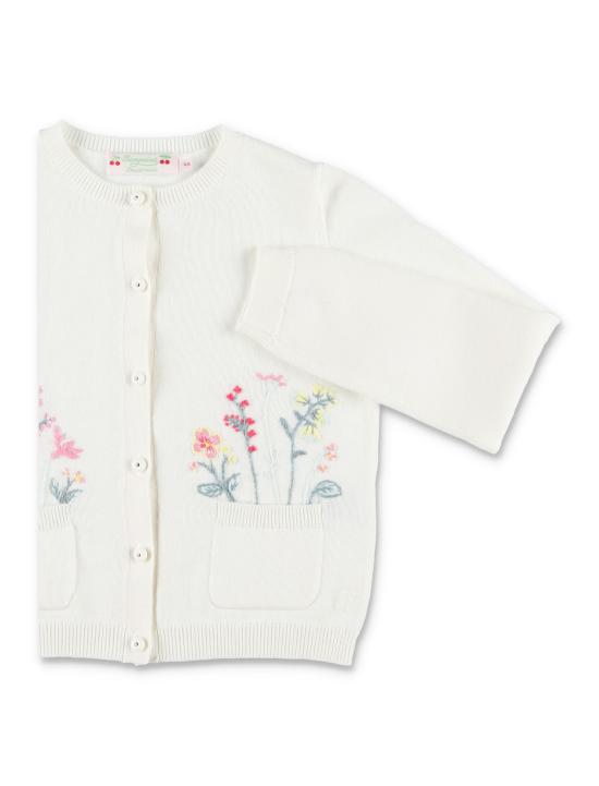 26SS [키즈] 봉쁘앙 가디건 S06GCAK00017 008 Bianco - BONPOINT