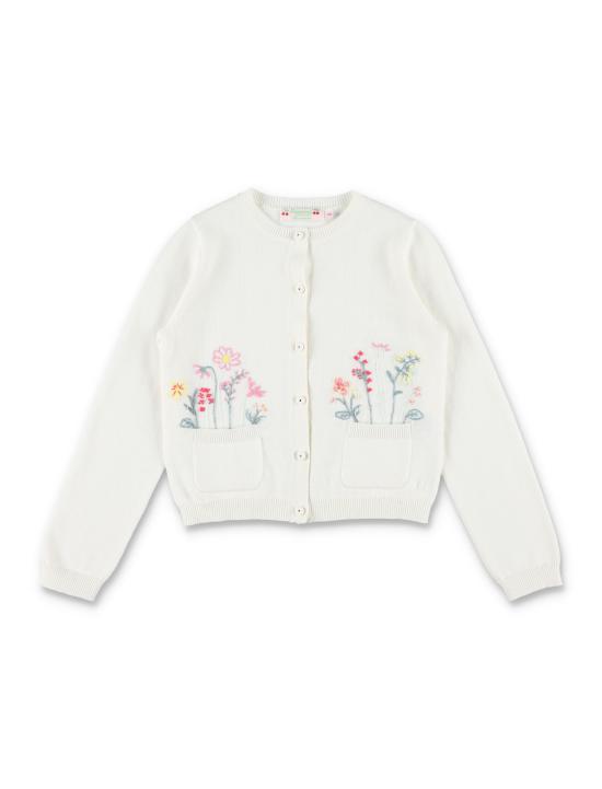 26SS [키즈] 봉쁘앙 가디건 S06GCAK00017 008 Bianco