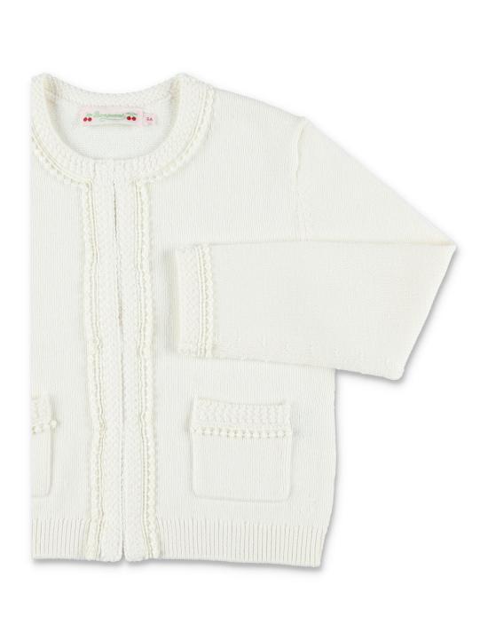 26SS [키즈] 봉쁘앙 가디건 S06GCAK00008 Bianco - BONPOINT