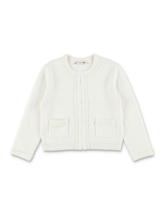 26SS [키즈] 봉쁘앙 가디건 S06GCAK00008 Bianco