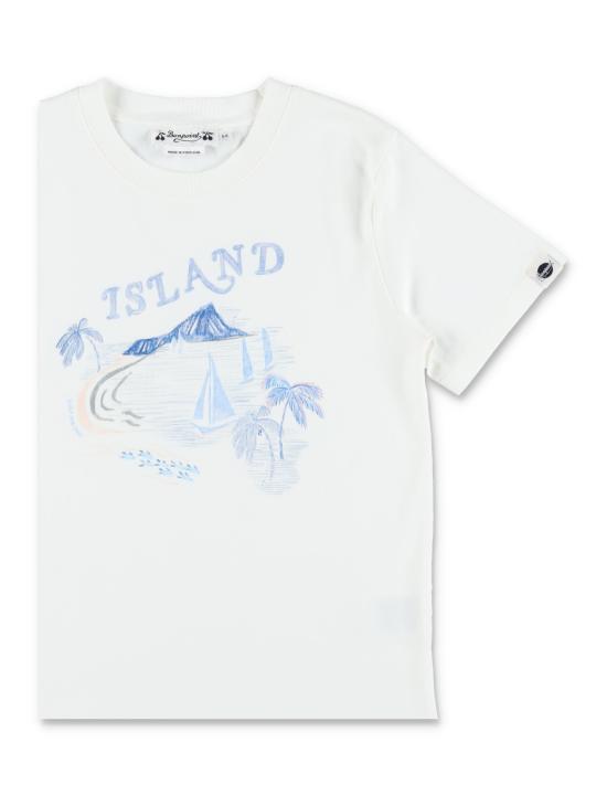 26SS [키즈] 봉쁘앙 티셔츠 S06BTSK00020 102 MILK WHITE - BONPOINT