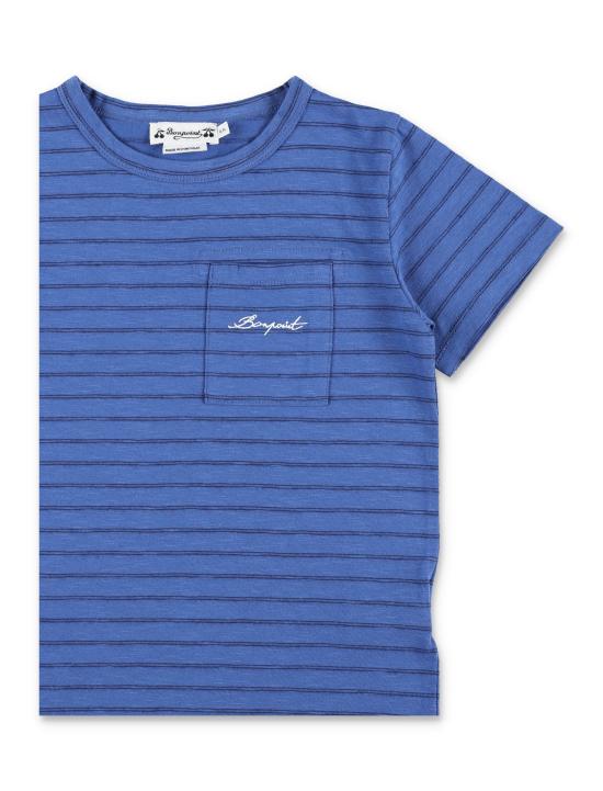26SS [키즈] 봉쁘앙 티셔츠 S06BTSK00011 273 BLUE INTENSE - BONPOINT