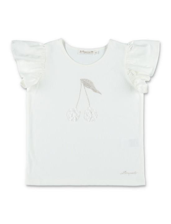 26SS [키즈] 봉쁘앙 티셔츠 S06GTSK00008 102 MILK WHITE