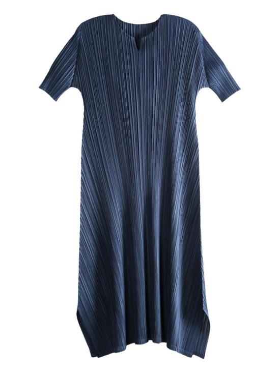 25FW 플리츠플리즈 멜로우 플리츠 드레스 PP58JH284 75 BLUE