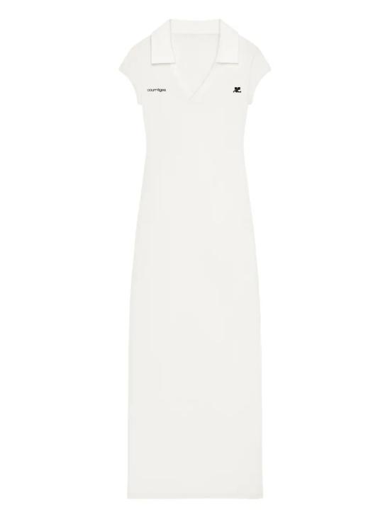  쿠레쥬 스포츠 폴로 롱 드레스 126JRO807 JS01950098 WHITE