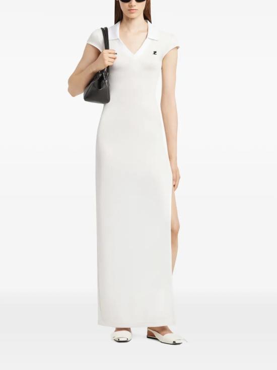  쿠레쥬 스포츠 폴로 롱 드레스 126JRO807 JS01950098 WHITE - COURREGES
