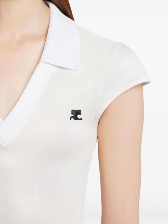  쿠레쥬 스포츠 폴로 롱 드레스 126JRO807 JS01950098 WHITE - COURREGES