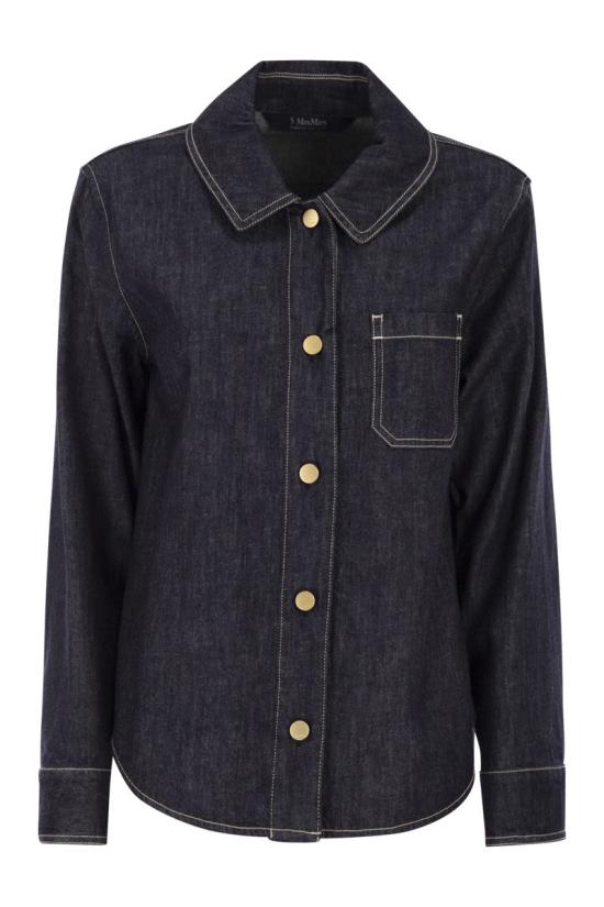 26SS 에스막스마라 셔츠 2619191051600 001 BLUE