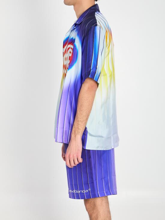 26SS 카사블랑카 긴팔 셔츠 SS26SH003 07 BLUE - CASABLANCA