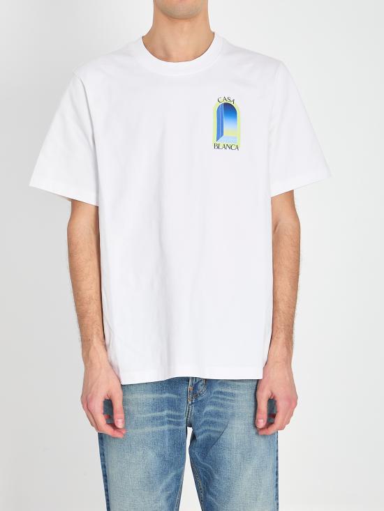 26SS 카사블랑카 반팔 티셔츠 SS26JTS001 10 WHITE