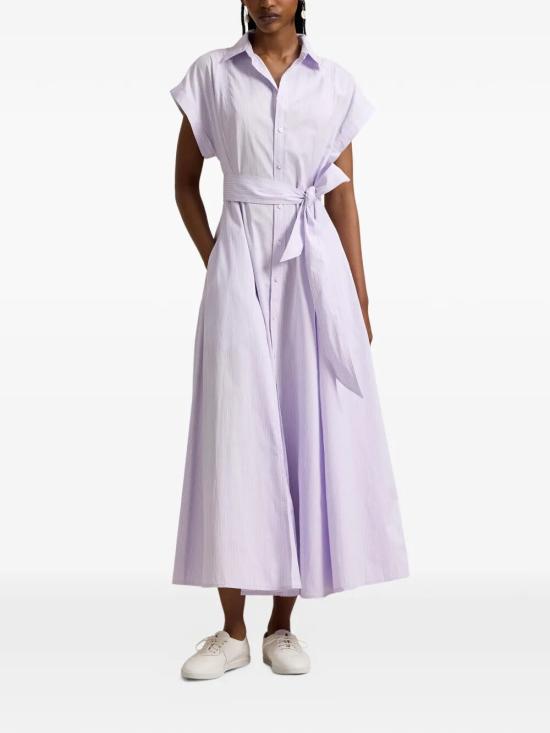 26SS 폴로 랄프로렌 미디 원피스 211A96363 002 PINK PURPLE - POLO RALPH LAUREN