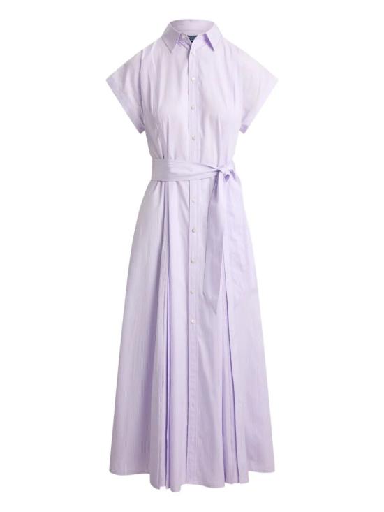 26SS 폴로 랄프로렌 미디 원피스 211A96363 002 PINK PURPLE