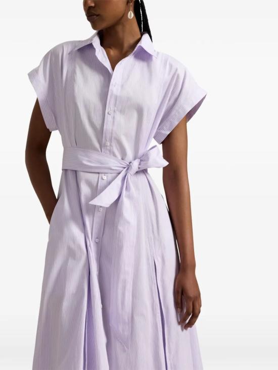 26SS 폴로 랄프로렌 미디 원피스 211A96363 002 PINK PURPLE - POLO RALPH LAUREN