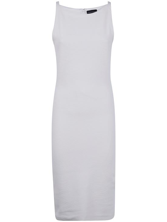 26SS 엠포리오 아르마니 미디 원피스 EW003529AF12364 U0006 WHITE