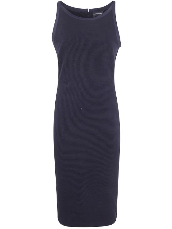 26SS 엠포리오 아르마니 미디 원피스 EW003529AF12364 UC001 BLACK