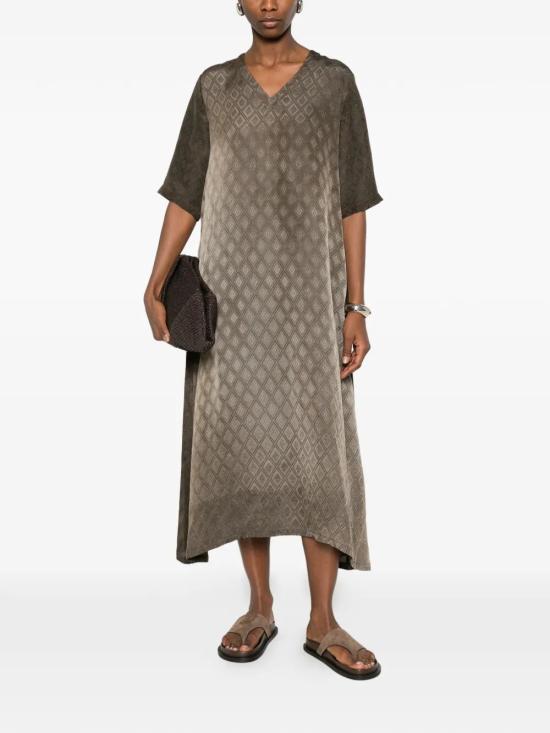 26SS 우마 왕 미디 원피스 UP5002 UW690 BROWN - UMA WANG