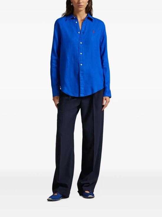 26SS 폴로 랄프로렌 포니 자수 리넨 셔츠 (211970730009) 211970730098 501 BLUE - POLO RALPH LAUREN