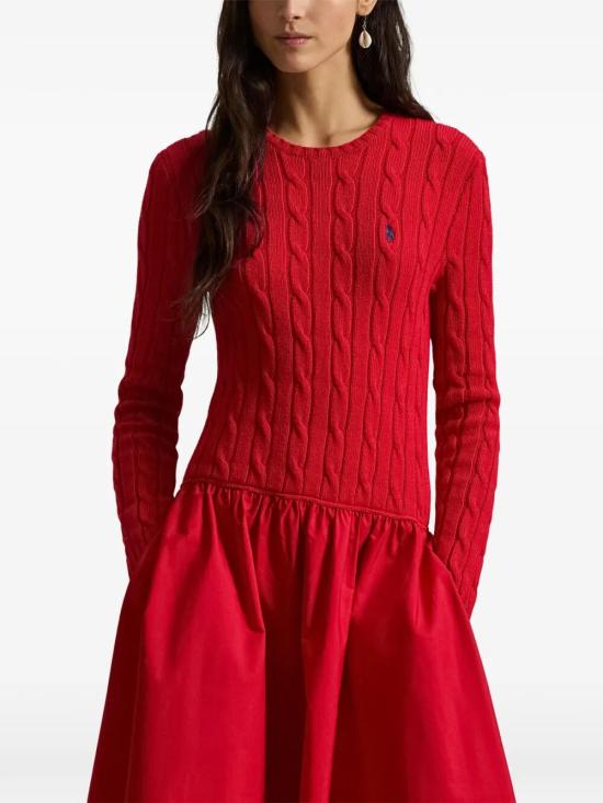 26SS 폴로 랄프로렌 미디 원피스 211A96349 001 RED - POLO RALPH LAUREN