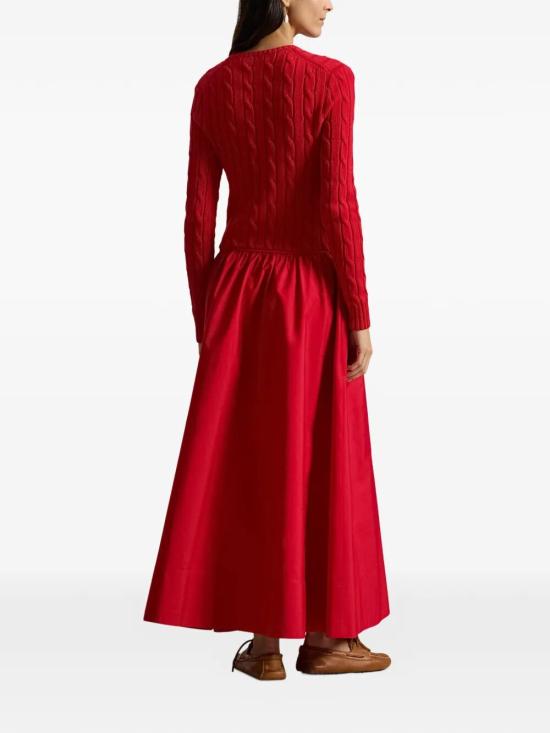 26SS 폴로 랄프로렌 미디 원피스 211A96349 001 RED - POLO RALPH LAUREN