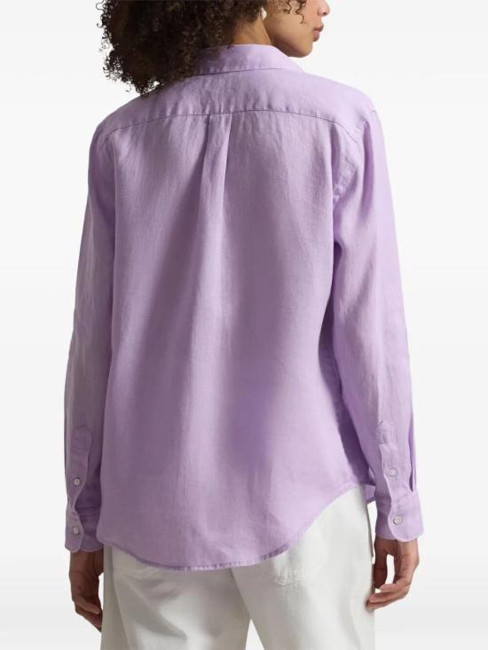 26SS 폴로 랄프로렌 포니 자수 리넨 셔츠 (211970730009) 211970730098 513 PINK PURPLE - POLO RALPH LAUREN