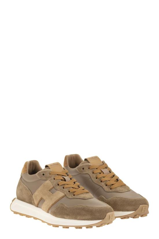 26SS 호간 H601 스니커즈 HXM6010EH41UHC783S DARK BEIGE - HOGAN