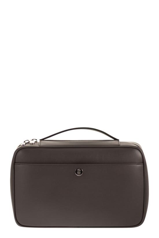 26SS 브루넬로 쿠치넬리 가죽소품 MWZNBU441 C8034 DARK BROWN