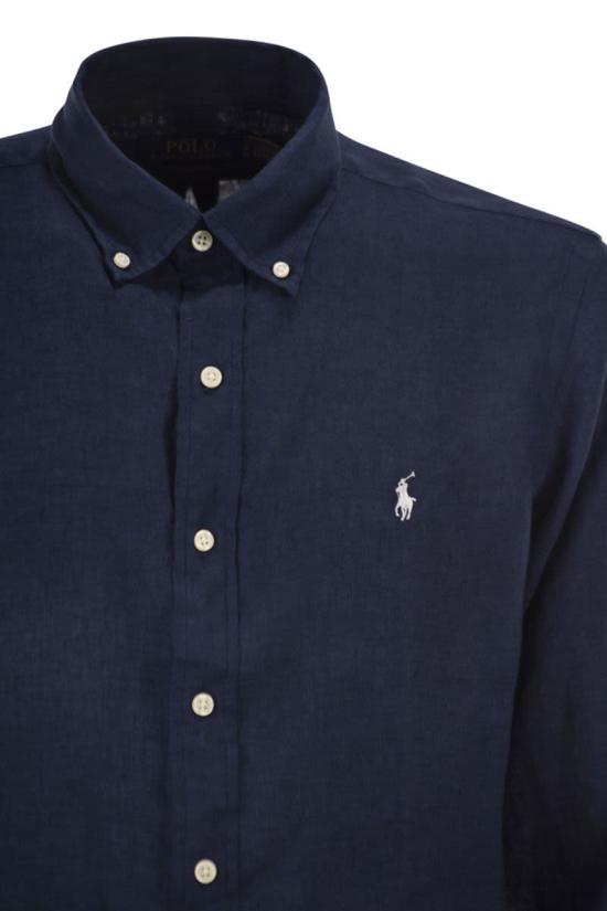 26SS 폴로 랄프로렌 긴팔 셔츠 710966294 504 BLUE - POLO RALPH LAUREN