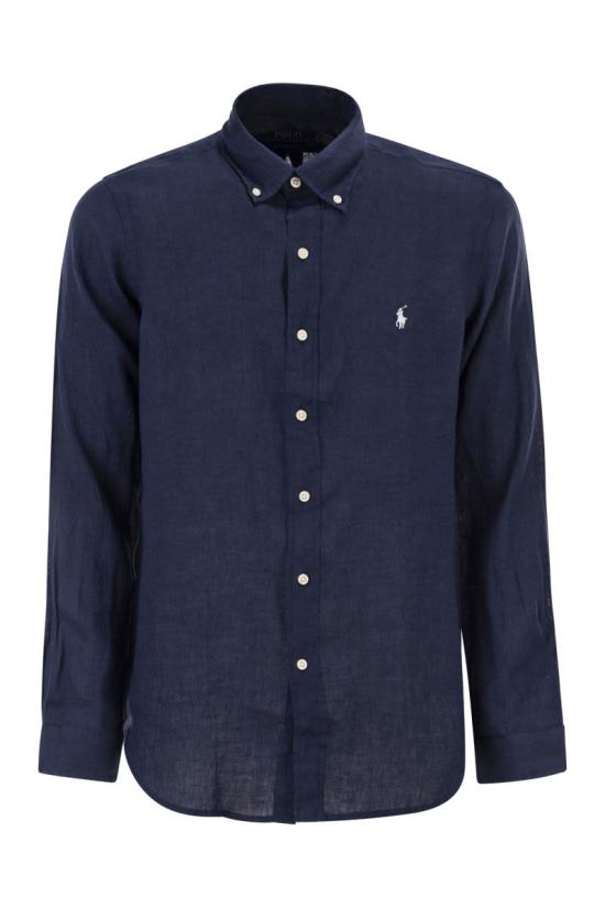 26SS 폴로 랄프로렌 긴팔 셔츠 710966294 504 BLUE