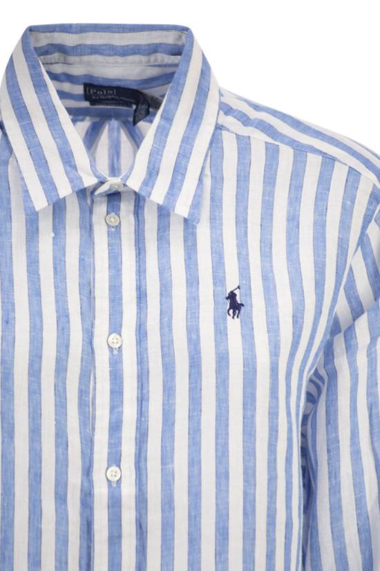 26SS 폴로 랄프로렌 셔츠 211935130 500 WHITE LIGHT BLUE - POLO RALPH LAUREN