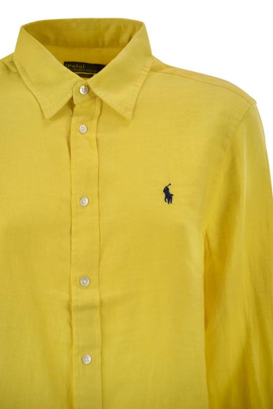 26SS 폴로 랄프로렌 포니 자수 리넨 셔츠 (211970730009) 211970730 502 YELLOW - POLO RALPH LAUREN