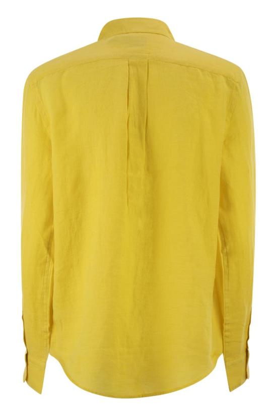 26SS 폴로 랄프로렌 포니 자수 리넨 셔츠 (211970730009) 211970730 502 YELLOW - POLO RALPH LAUREN