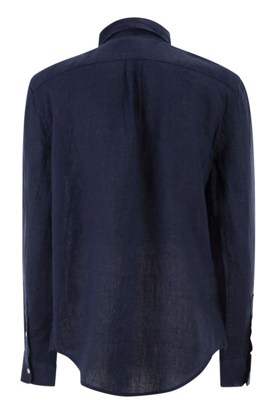 26SS 폴로 랄프로렌 포니 자수 리넨 셔츠 (211970730009) 211970730 519 NAVY - POLO RALPH LAUREN