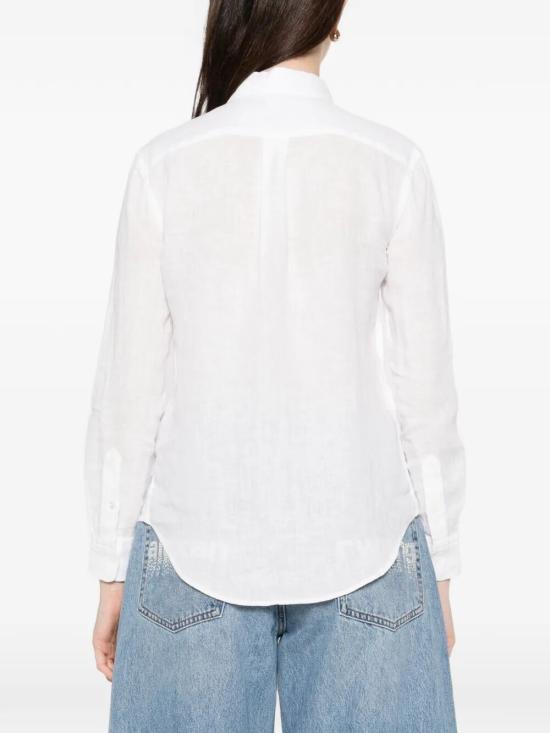 26SS 폴로 랄프로렌 포니 자수 리넨 셔츠 (211970730009) 211970730 518 WHITE - POLO RALPH LAUREN