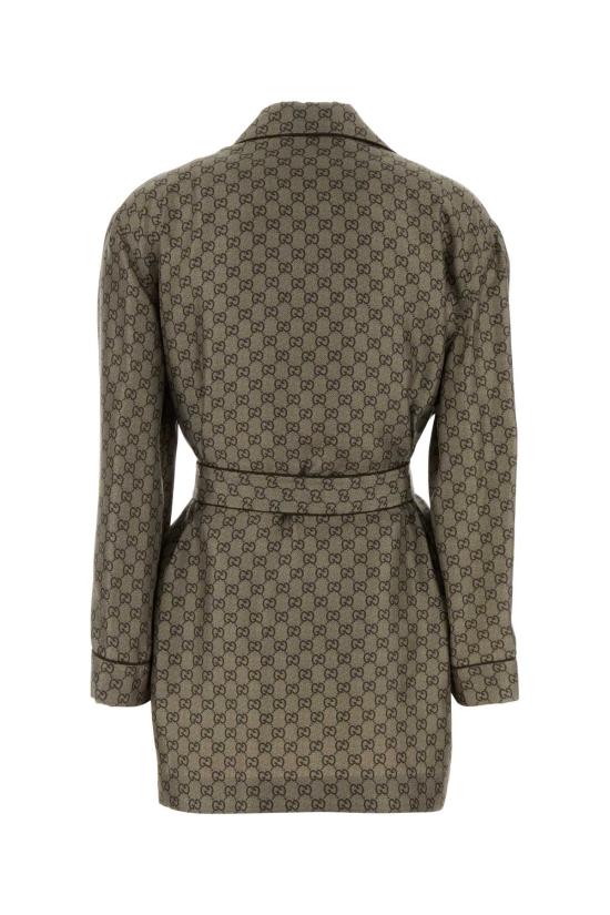 26SS 구찌 GG 프린티드 실크 트윌 셔츠 864562ZAUUN 2270 PRINTED - GUCCI