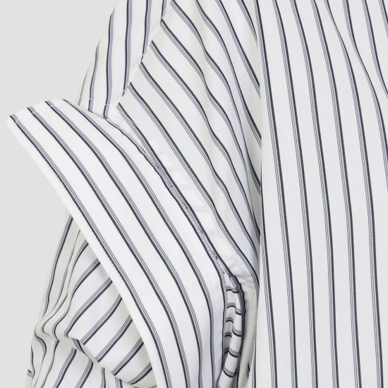 26SS 발렌시아가 턱드 슬리브 셔츠 857833TTM33 9086 STRIPPED - BALENCIAGA