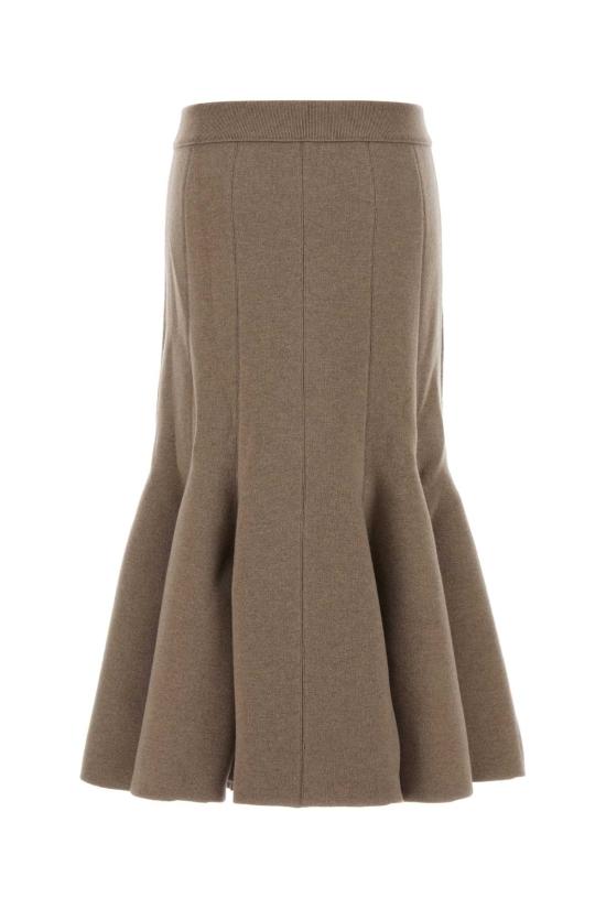 25FW 보테가베네타 롱 스커트 833850V33N0 9713 BEIGE O TAN - BOTTEGA VENETA