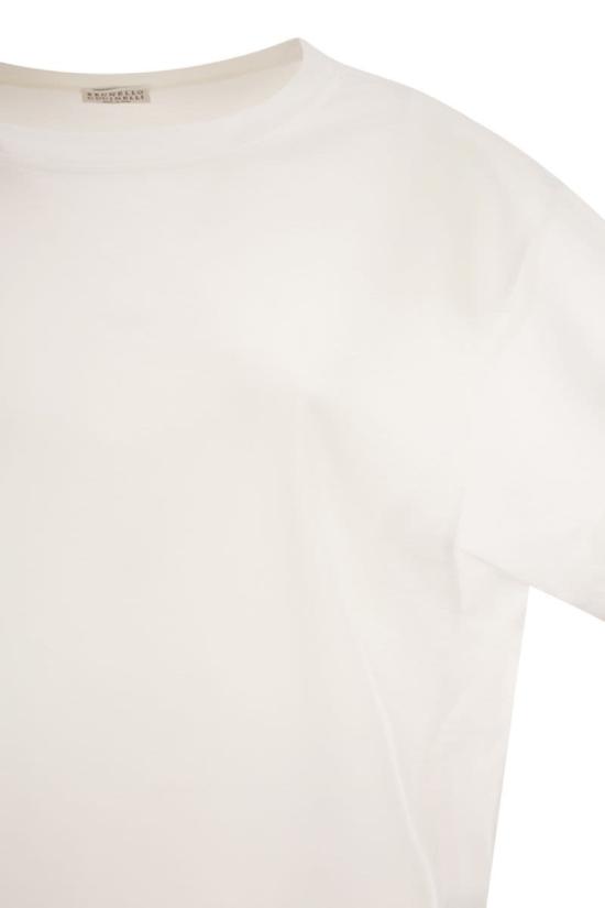 26SS 브루넬로 쿠치넬리 반팔 티셔츠 M0T81BX800 C6159 WHITE - BRUNELLO CUCINELLI