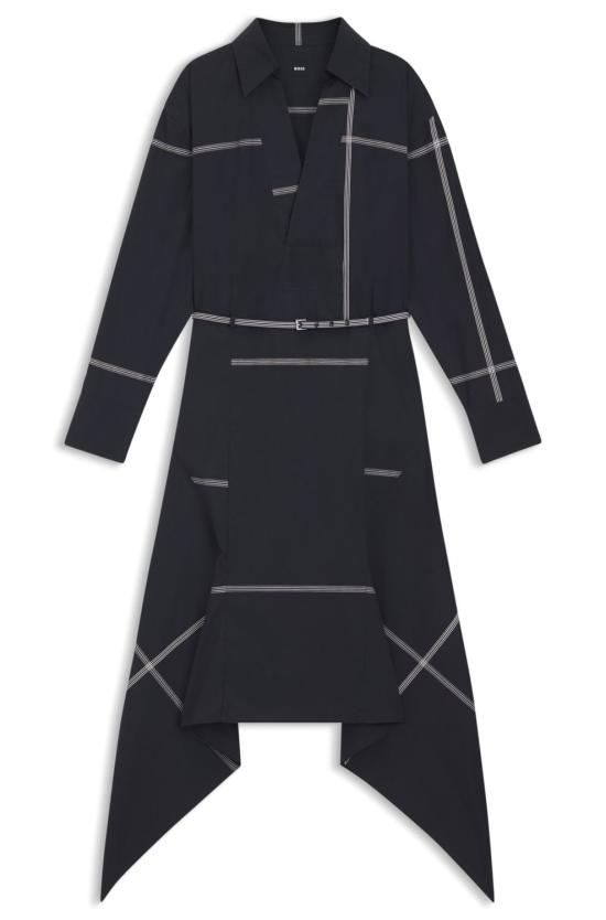 26SS 보스 미디 원피스 50553707404 NAVY