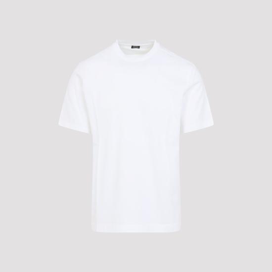 26SS 에르메네질도제냐 반팔 티셔츠 UH335A3H771 N00 WHITE - ERMENEGILDO ZEGNA