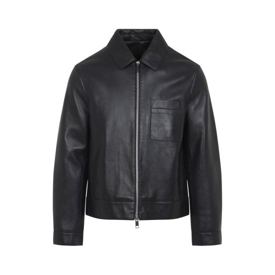 26SS 이브살로몬 가죽 자켓 26E25WHV20066B19W C99 BLACK