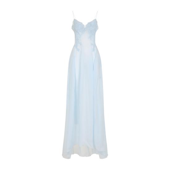 26SS 에르마노 설비노 미디 원피스 D482Q749APVZG 54105 BLUE