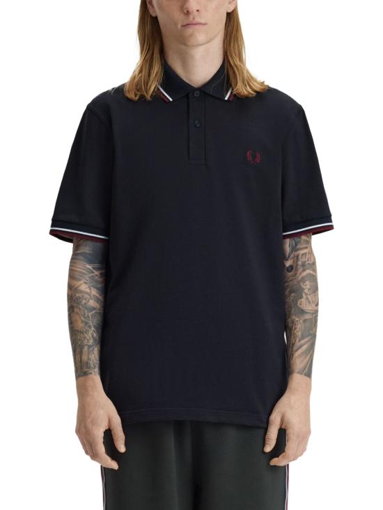26SS 프레드페리 반팔 티셔츠 FPM1257 37B BLUE - FRED PERRY