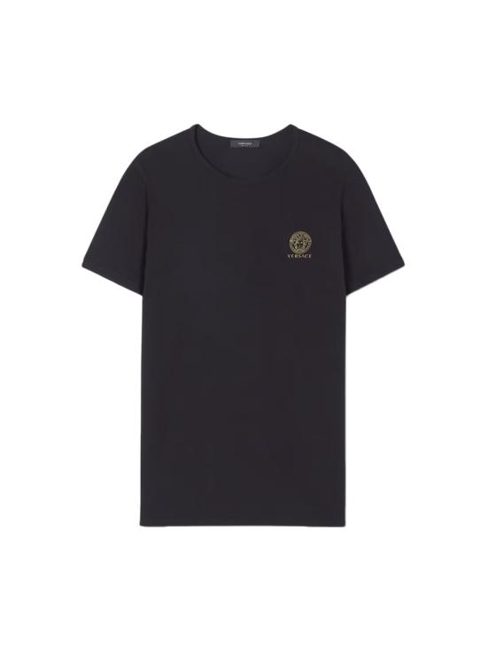 26SS 베르사체 반팔 티셔츠 AUU01005 1A10011A1008 BLACK - VERSACE