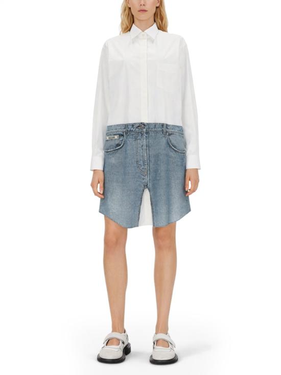 26SS 모스키노 미디 원피스 04620531 1001 WHITE - MOSCHINO