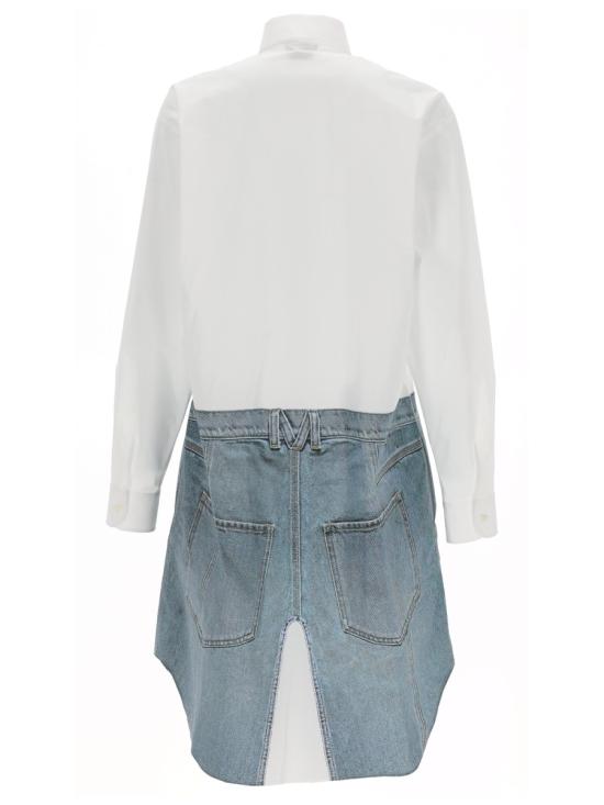 26SS 모스키노 미디 원피스 04620531 1001 WHITE - MOSCHINO