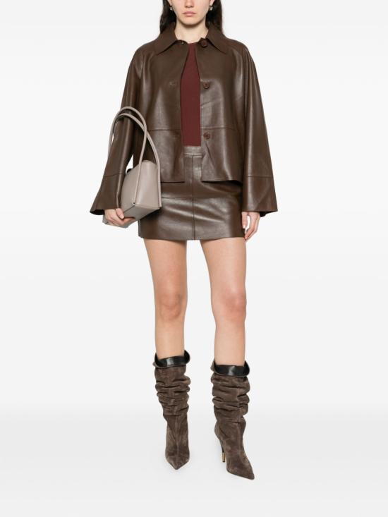 26SS 파로쉬 숏 스커트 D630603MACIOCK26008 BROWN - PAROSH