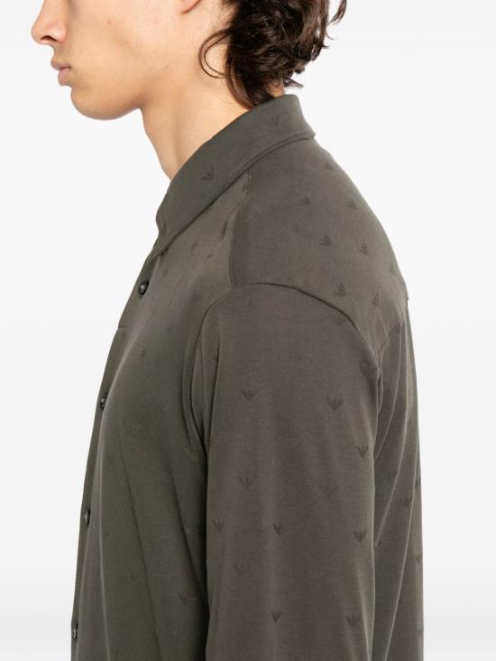 26SS 엠포리오 아르마니 긴팔 셔츠 EM005446AF10762F8248 GREY - EMPORIO ARMANI