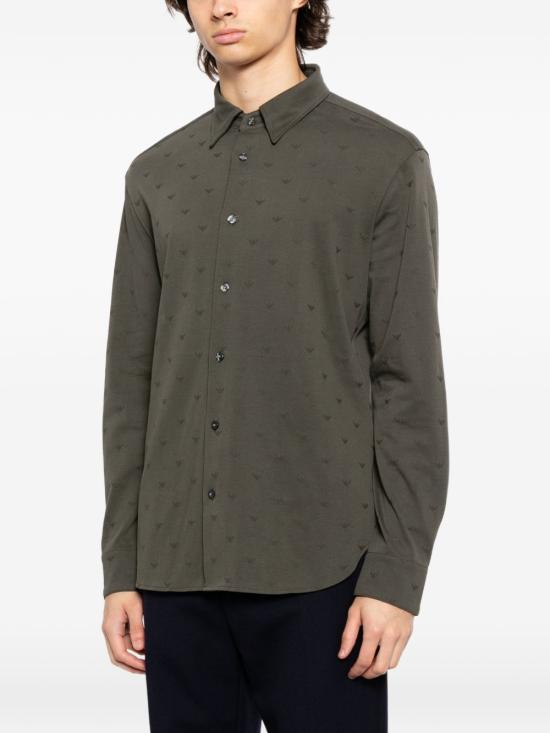 26SS 엠포리오 아르마니 긴팔 셔츠 EM005446AF10762F8248 GREY - EMPORIO ARMANI
